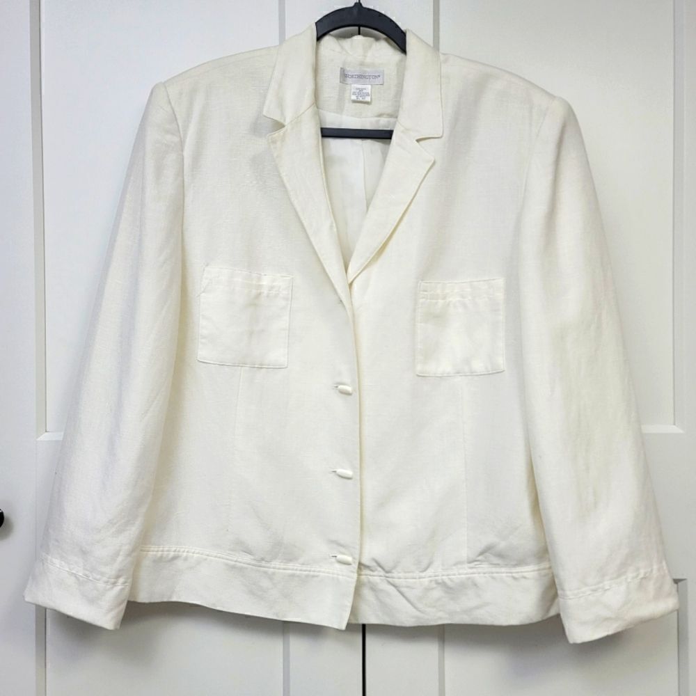 Worthington linen/rayon blazer jacket, size 20